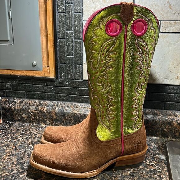 ARIAT WOMEN'S FUTURITY BOON WESTERN BOOTS - SQUARE TOE - Picture 4 of 16